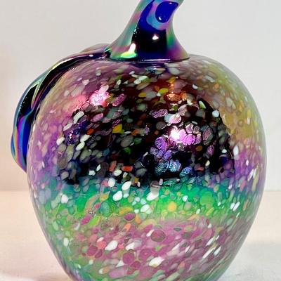 Carnival glass paper weight