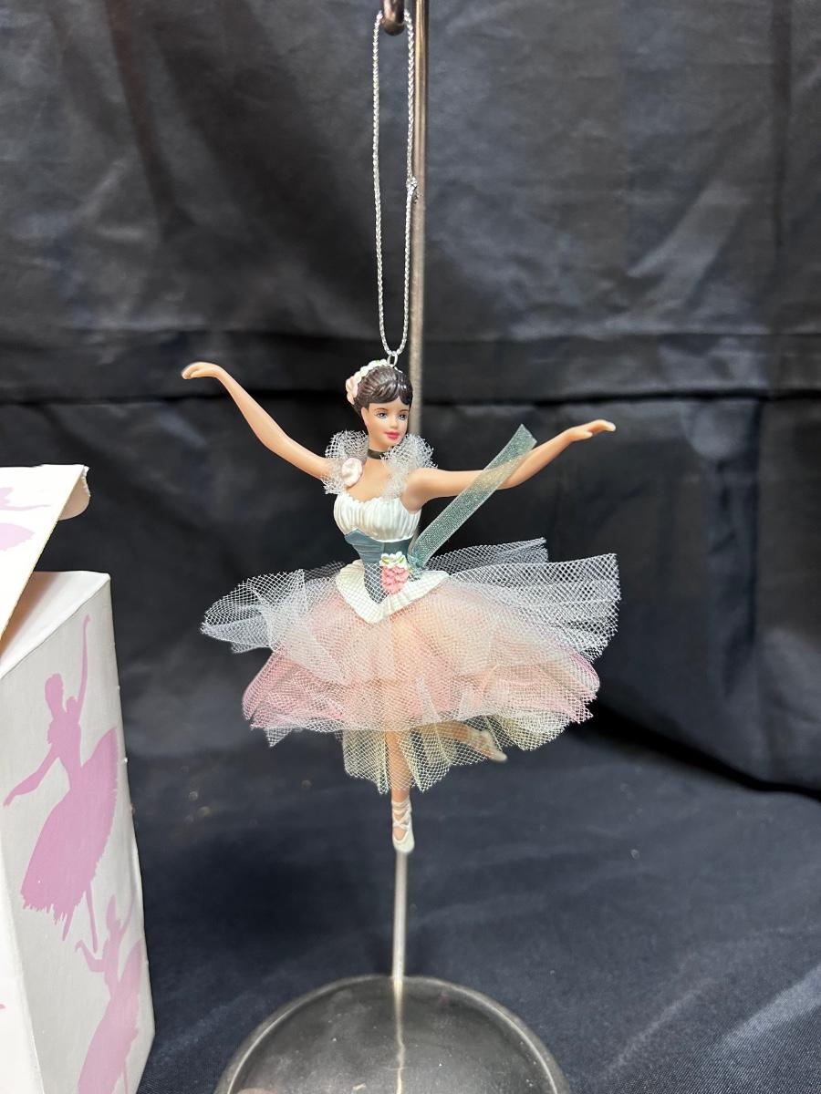 Barbie Lighter than Air Ballet Dancer Ballerina Porcelain Christmas Holiday Hanging Ornament EstateSales