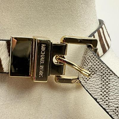 Lot 1511. Michael Kors, Genuine Leather, Zebra Print Belt