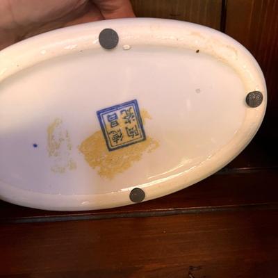 Mixed Lot Vintage Blue White Ceramic Decor