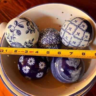 Vintage Lot Blue White Ceramic Mixed Decor