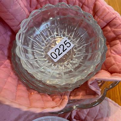 Large Lot Crystal, Cut Glass Serving-Ware, Decor