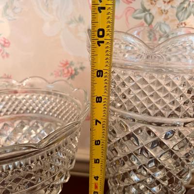 Large Lot Crystal, Cut Glass Serving-Ware, Decor