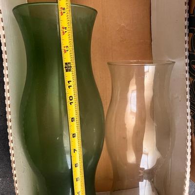 Lot Vintage Hurricane Glass Shades