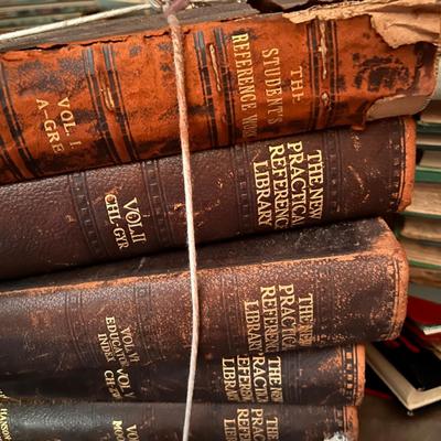 Lot Antique Vintage Books
