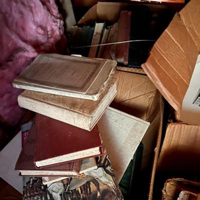 Lot Antique Vintage Books