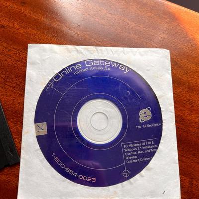 Early Internet Advertising, Disks - AOL America Online, Microsoft