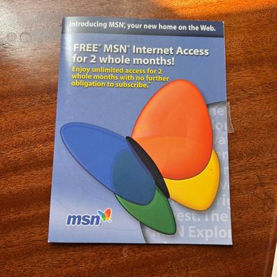 Early Internet Advertising, Disks - AOL America Online, Microsoft