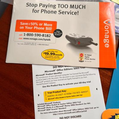 Early Internet Advertising, Disks - AOL America Online, Microsoft