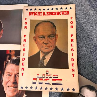 Large Vintage Presidential Collectibles, Ephemera, Books, Posters