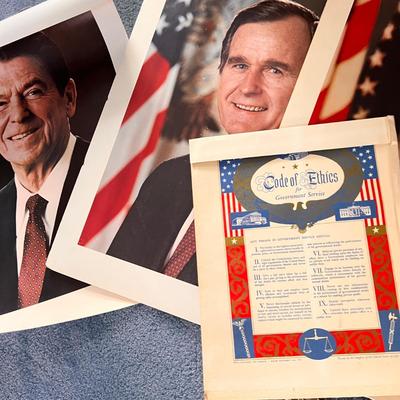 Large Vintage Presidential Collectibles, Ephemera, Books, Posters