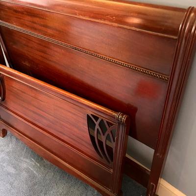 Antique Solid Wood Twin Bedframe