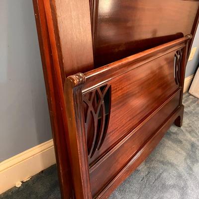 Antique Solid Wood Twin Bedframe