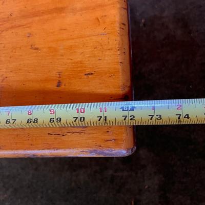 Antique Vintage Industrial Locker Room Bench 72"x9"
