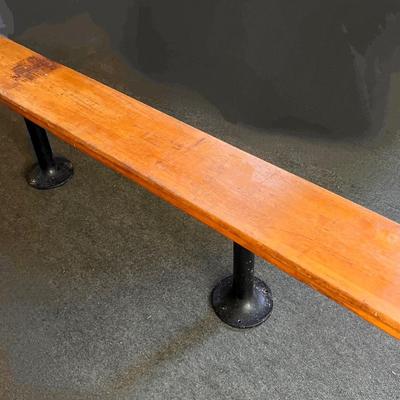 Antique Vintage Industrial Locker Room Bench 72"x9"
