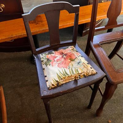 Lot of 3 Antique Chairs - Rocker, Child