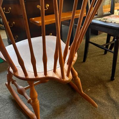Lot of 3 Antique Chairs - Rocker, Child