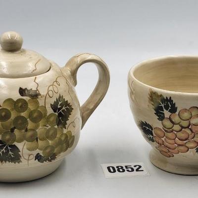 2 Pc Cabernet Pottery