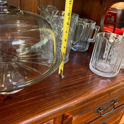 Huge Vintage Lot Cut Glass - Cake Stands, Pitchers, Glasses, Bowl, etc.