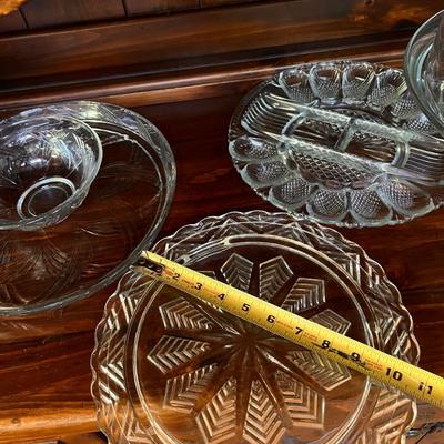 Huge Vintage Lot Cut Glass - Cake Stands, Pitchers, Glasses, Bowl, etc.