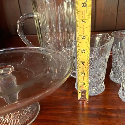 Huge Vintage Lot Cut Glass - Cake Stands, Pitchers, Glasses, Bowl, etc.