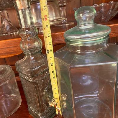 Huge Vintage Lot Cut Glass - Cake Stands, Pitchers, Glasses, Bowl, etc.