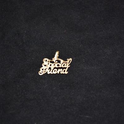 14k "Special Friend" Pendant 1.5g