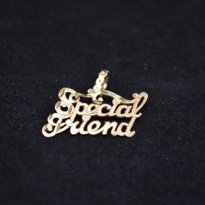 14k "Special Friend" Pendant 1.5g