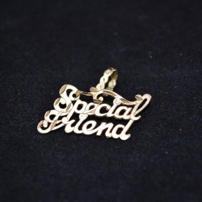 14k "Special Friend" Pendant 1.5g