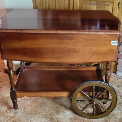 Beautiful Walnut Tea Cart