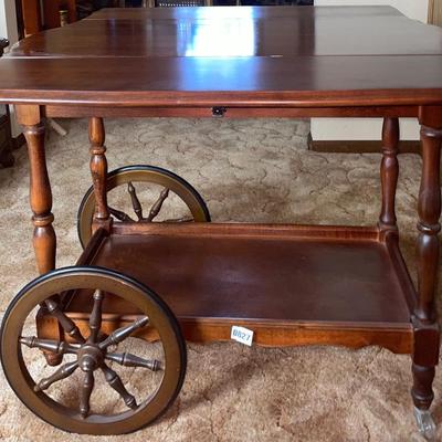 Beautiful Walnut Tea Cart