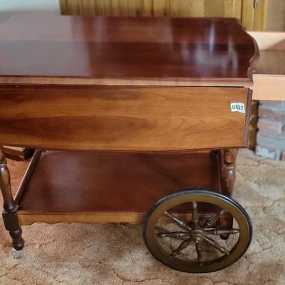 Beautiful Walnut Tea Cart