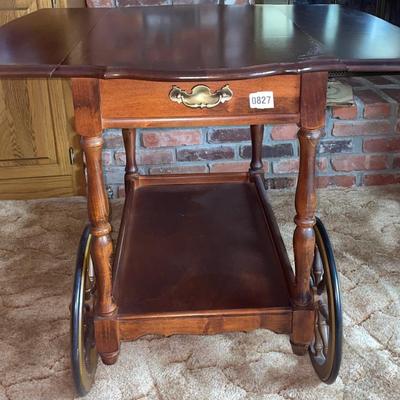 Beautiful Walnut Tea Cart