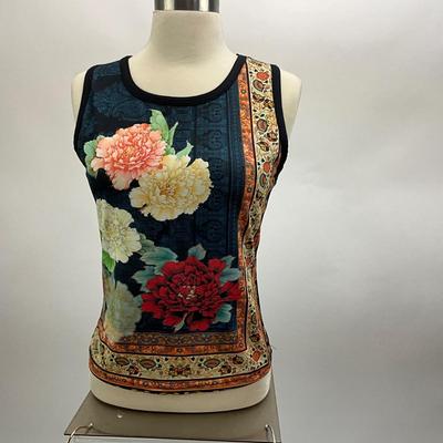 Lot 1538 SOFT SURROUNDINGS Floral Tanktop & Pair of Chicoâ€™s Tanktops