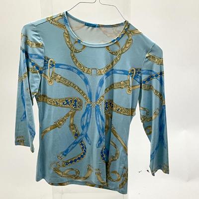 1541 J. McLaughlin Size Small Equestrian Theme Tops
