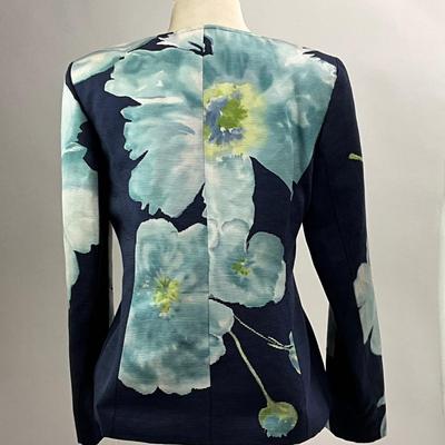 1548 Linda Allard-Ellen Tracy Ribbed Floral Jacket