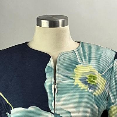 1548 Linda Allard-Ellen Tracy Ribbed Floral Jacket