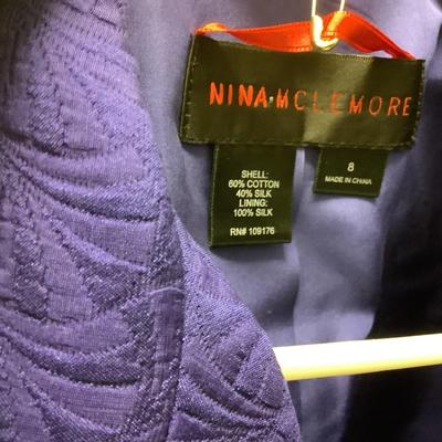1550 Nina McLemore Purple Blazer