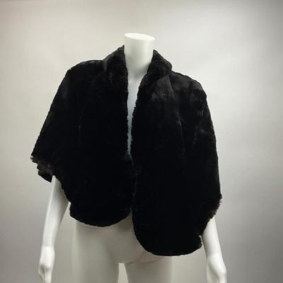 Lot 1563. Rorigier Furs, Black Sheared Mink Cape, Glendale, CA