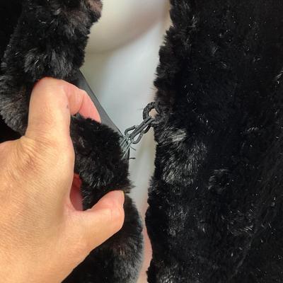 Lot 1563. Rorigier Furs, Black Sheared Mink Cape, Glendale, CA