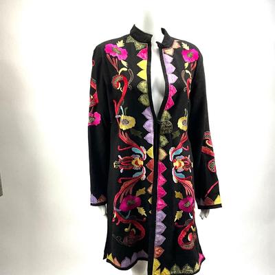 1551 Soft Surroundings Floral Jacket Sz M