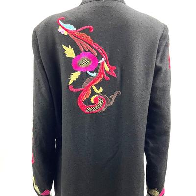 1551 Soft Surroundings Floral Jacket Sz M