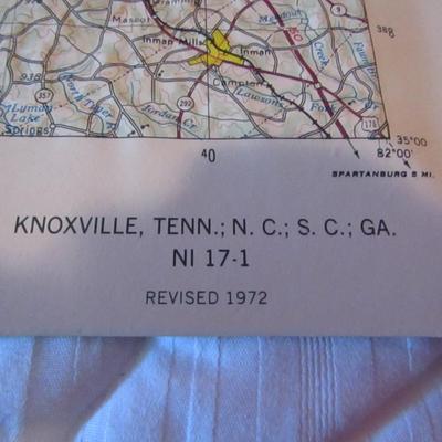 Knoxville, TN Raised Relief Map