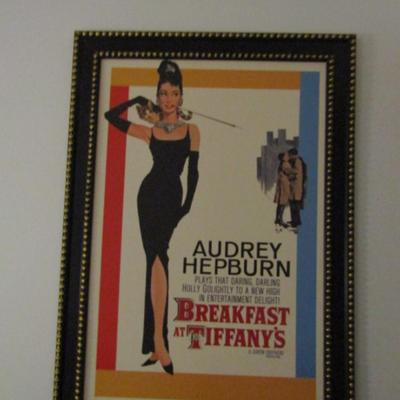 'Breakfast at Tiffany's' Framed Textured Print- Approx 41 1/4