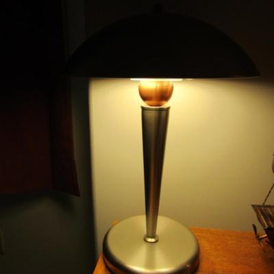 Metal Dome Shaped Table Top Lamp- Approx 18