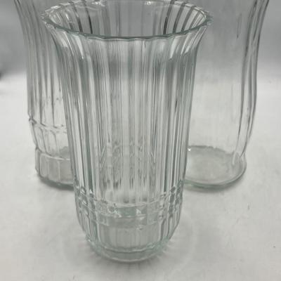 Glass vases lot