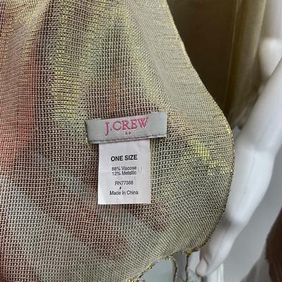Lot 1575. Lot of J. Crew Metallic Scarves/Wraps