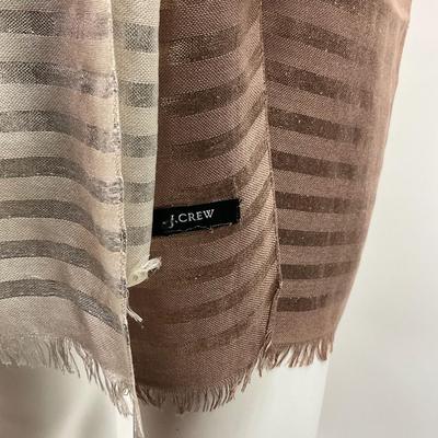 Lot 1575. Lot of J. Crew Metallic Scarves/Wraps