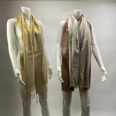 Lot 1575. Lot of J. Crew Metallic Scarves/Wraps