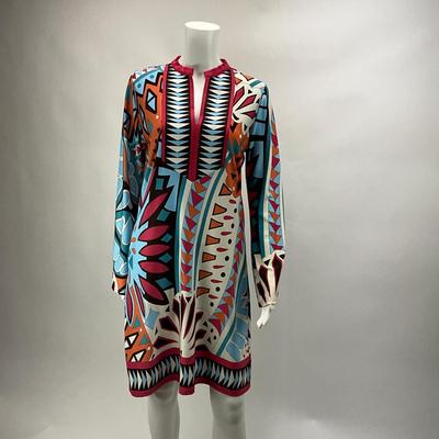 1583 Tracy Negoshian Abstract Dress